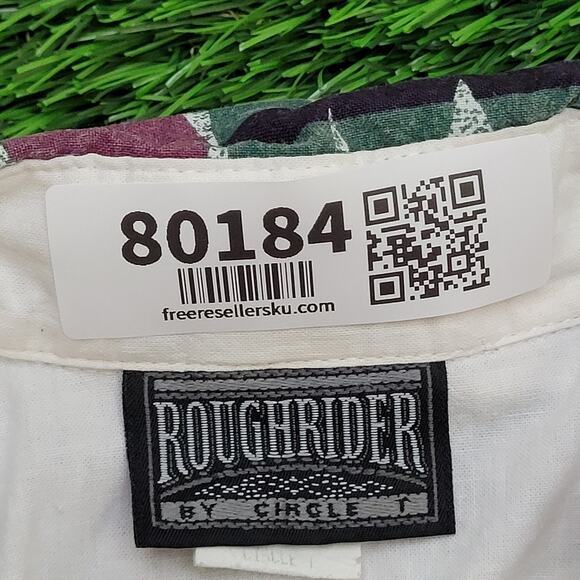 Vintage 90s Rough-Rider Cowgirl Shirt Womens L 21x25 Western - Picture 13 of 13